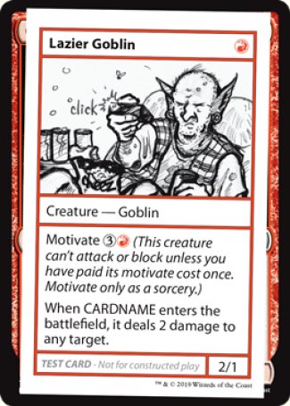 Lazier Goblin (2021 Edition) [Mystery Booster Playtest Cards] | GnG Games