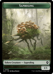 Saproling // Treasure Double-Sided Token [Bloomburrow Commander Tokens] | GnG Games