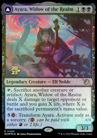 Ayara, Widow of the Realm // Ayara, Furnace Queen [March of the Machine Prerelease Promos] | GnG Games