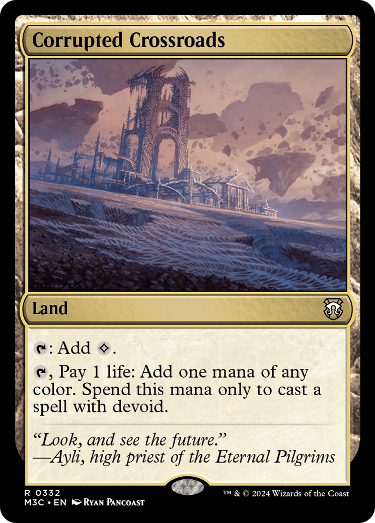 Corrupted Crossroads (Ripple Foil) [Modern Horizons 3 Commander] | GnG Games