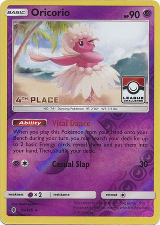 Oricorio (55/145) (League Promo 4th Place) [Sun & Moon: Guardians Rising] | GnG Games