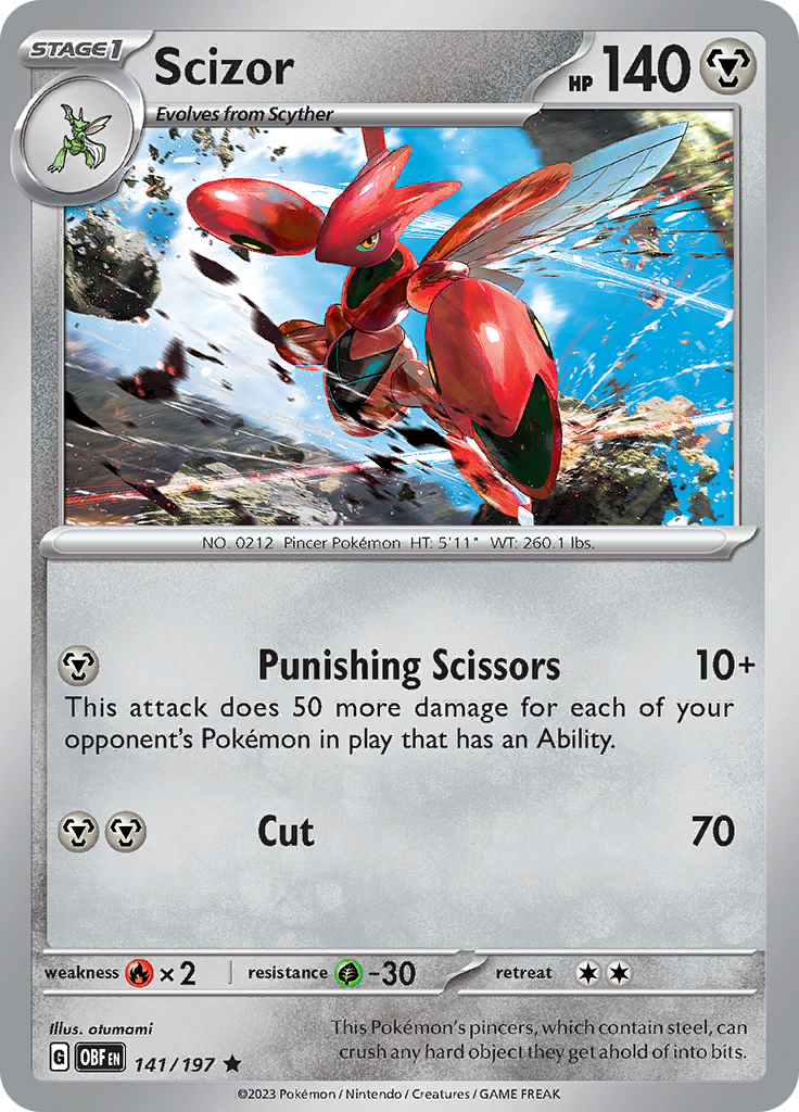 Scizor (141/197) [Scarlet & Violet: Obsidian Flames] | GnG Games