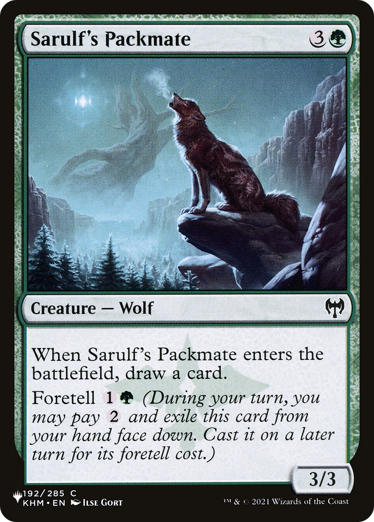 Sarulf's Packmate [The List] | GnG Games