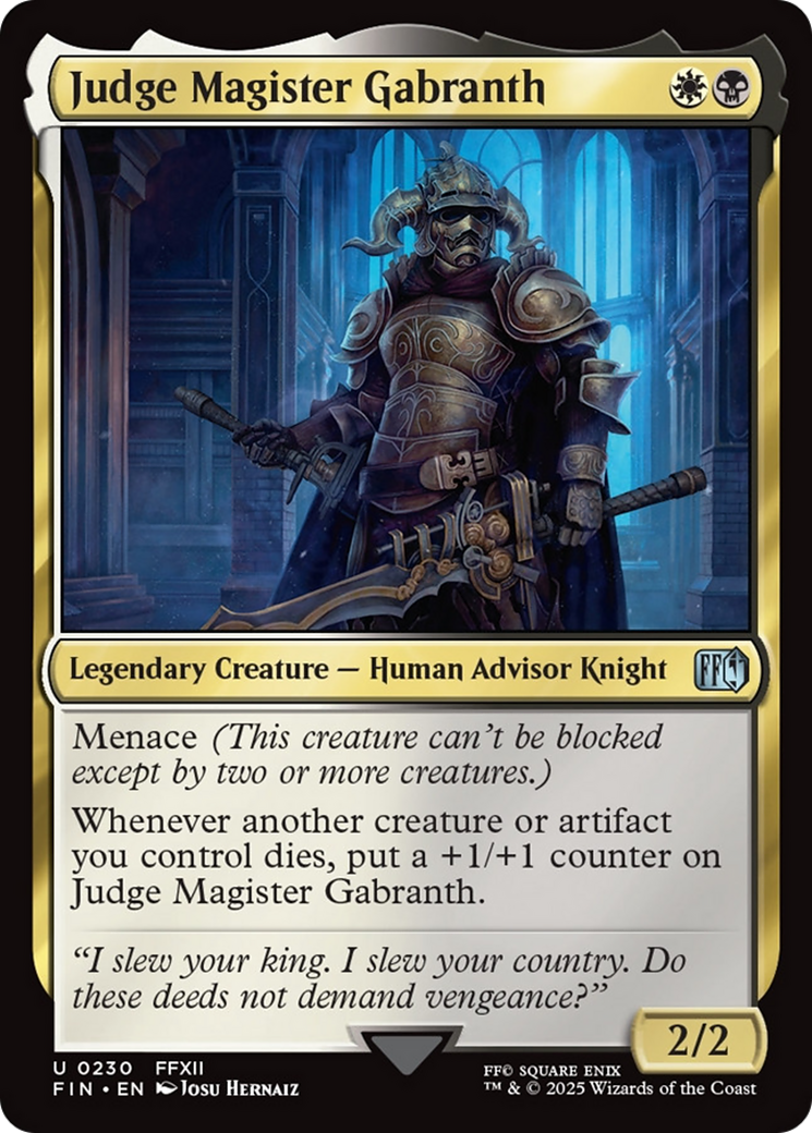 Judge Magister Gabranth [FINAL FANTASY] | GnG Games
