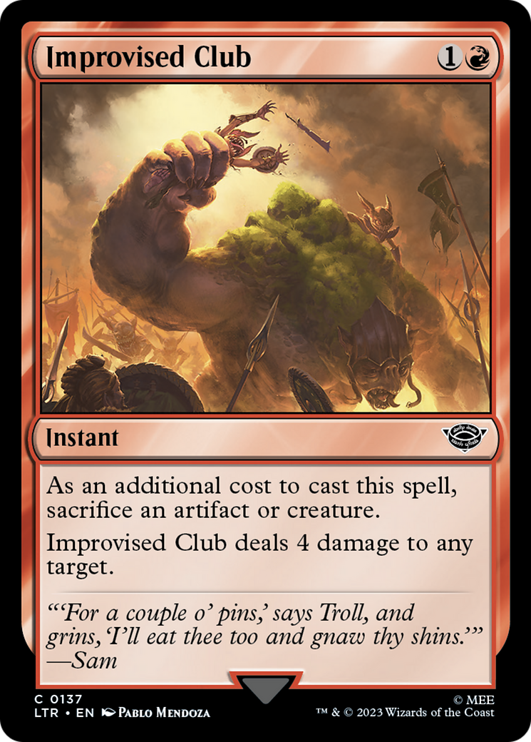 Improvised Club [The Lord of the Rings: Tales of Middle-Earth] | GnG Games