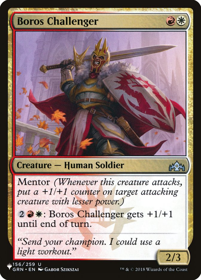 Boros Challenger [The List] | GnG Games