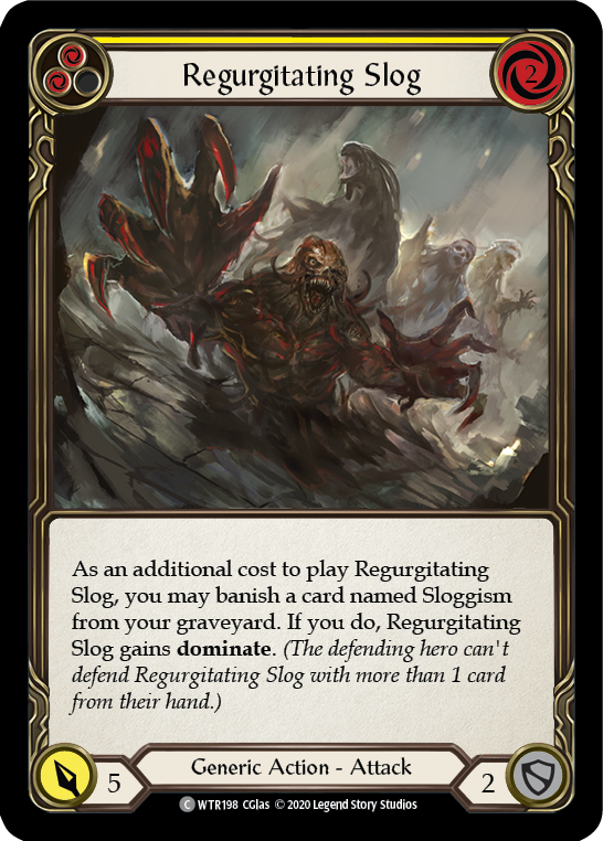 Regurgitating Slog (Yellow) [U-WTR198] (Welcome to Rathe Unlimited)  Unlimited Rainbow Foil | GnG Games