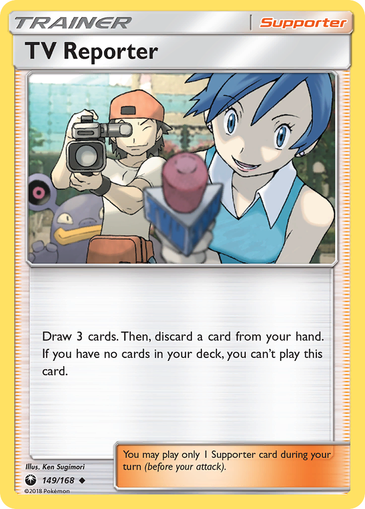 TV Reporter (149/168) [Sun & Moon: Celestial Storm] | GnG Games