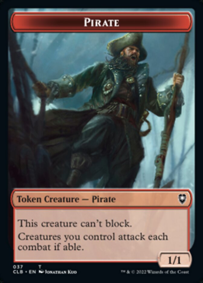 Pirate // Goblin Double-Sided Token [Commander Legends: Battle for Baldur's Gate Tokens] | GnG Games