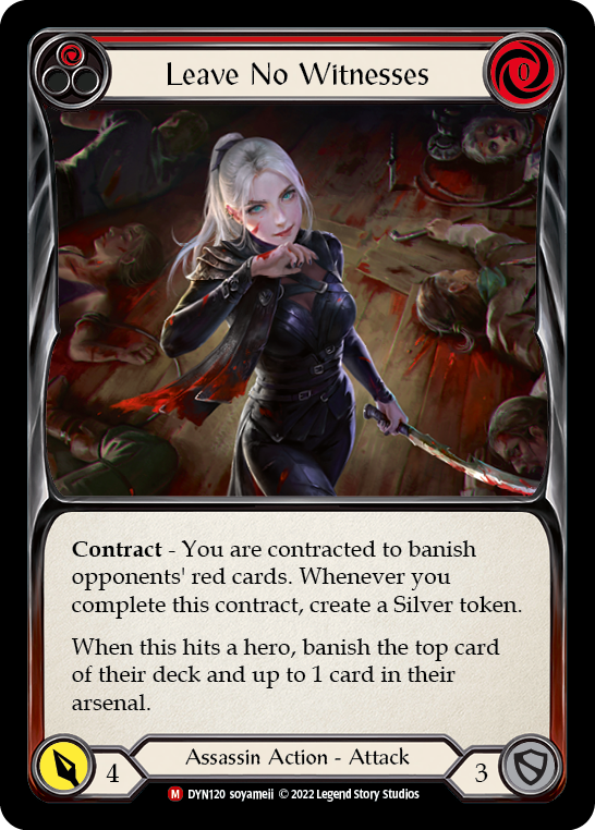 Leave No Witnesses [DYN120] (Dynasty)  Rainbow Foil | GnG Games