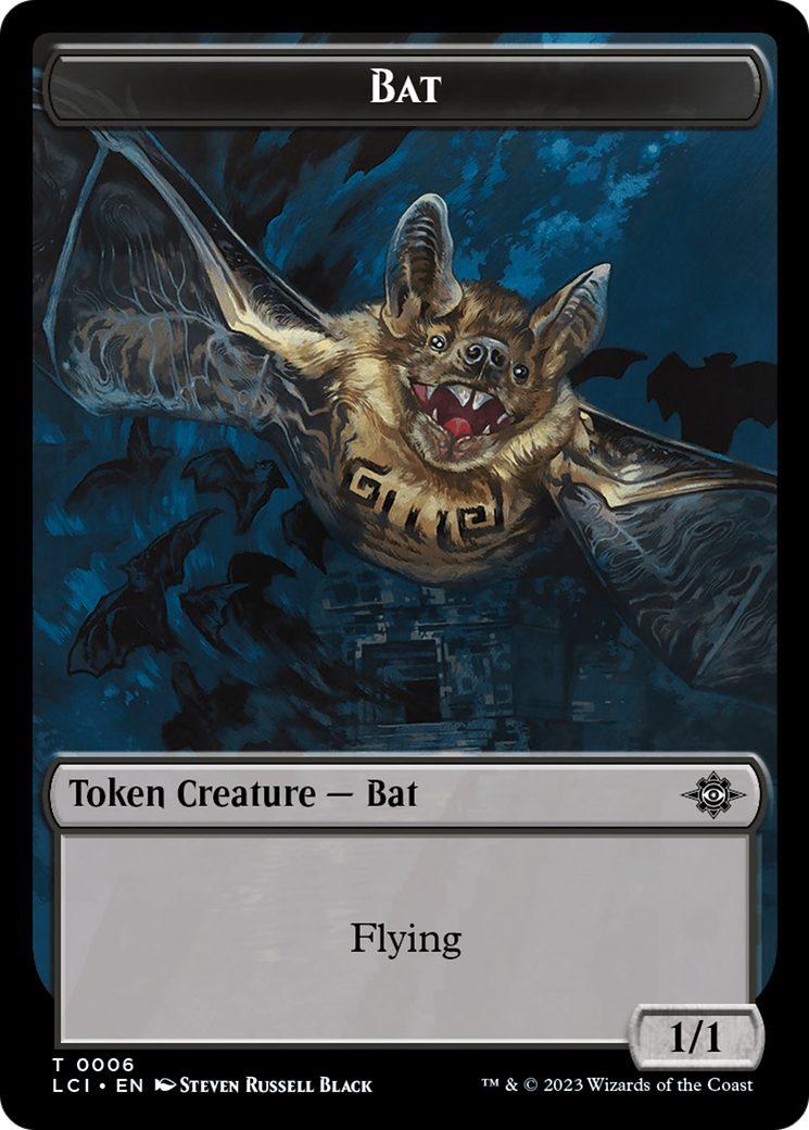 Treasure (0018) // Bat Double-Sided Token [The Lost Caverns of Ixalan Tokens] | GnG Games