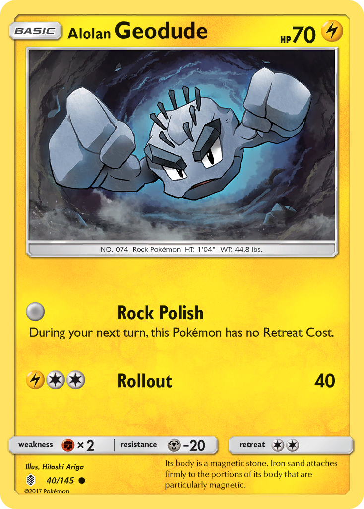 Alolan Geodude (40/145) [Sun & Moon: Guardians Rising] | GnG Games
