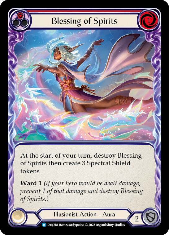 Blessing of Spirits (Red) [DYN218] (Dynasty)  Rainbow Foil | GnG Games