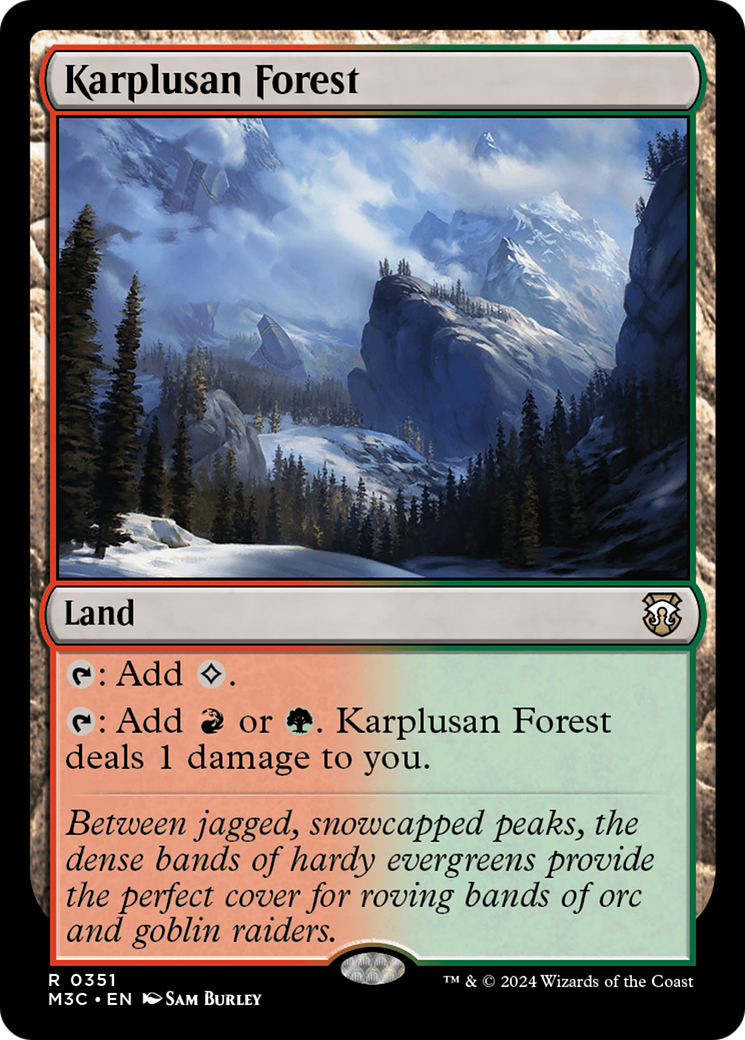 Karplusan Forest (Ripple Foil) [Modern Horizons 3 Commander] | GnG Games