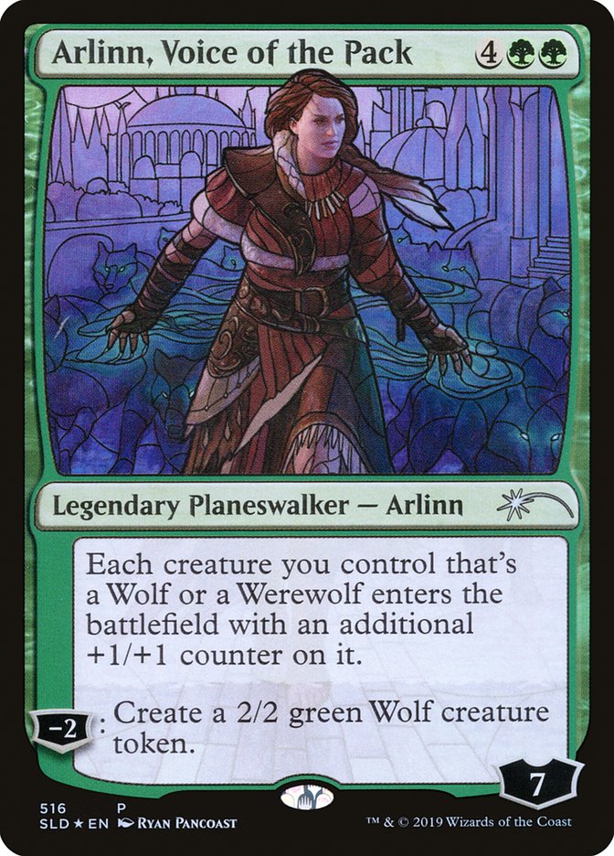 Arlinn, Voice of the Pack (Stained Glass) [Secret Lair Drop Promos] | GnG Games