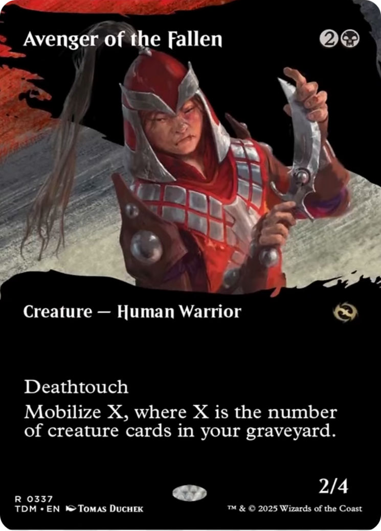 Avenger of the Fallen (Borderless) [Tarkir: Dragonstorm] | GnG Games