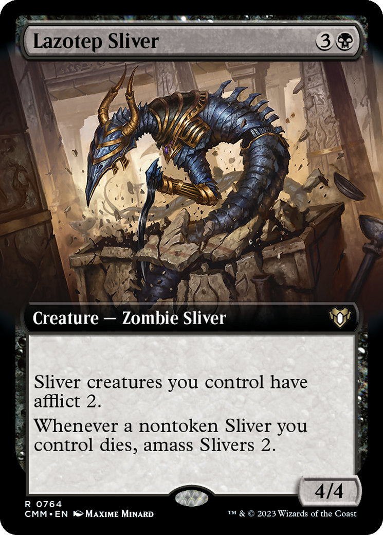 Lazotep Sliver (Extended Art) [Commander Masters] | GnG Games