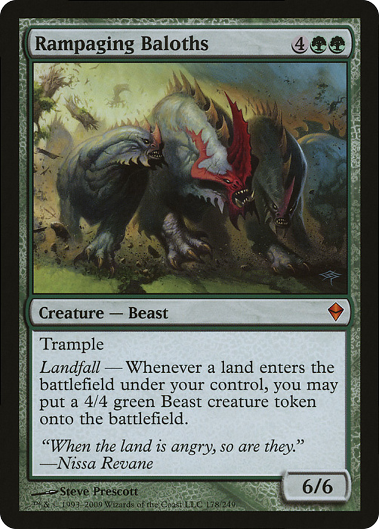 Rampaging Baloths (Zendikar) (Oversized) [Oversize Cards] | GnG Games