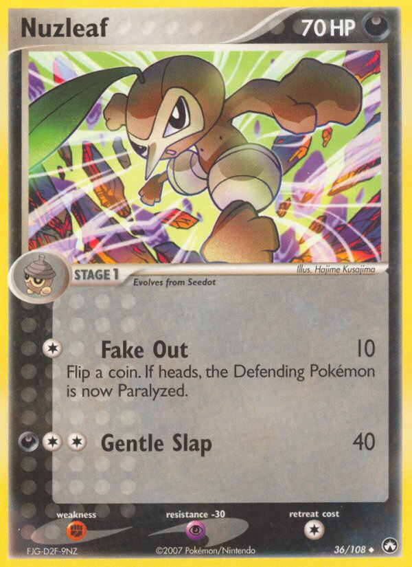 Nuzleaf (36/108) [EX: Power Keepers] | GnG Games