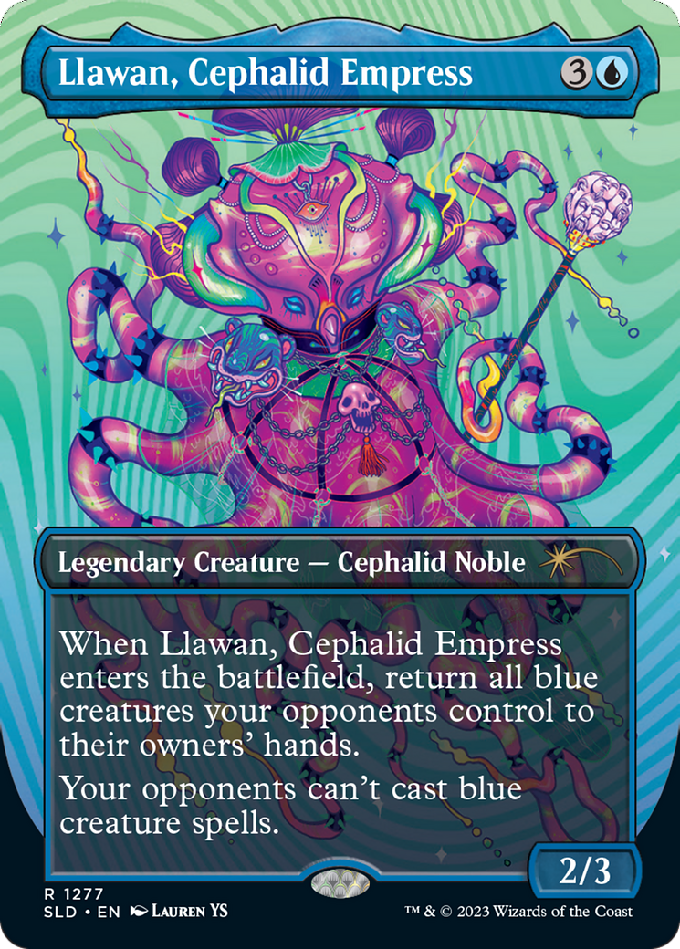 Llawan, Cephalid Empress (Borderless) [Secret Lair Drop Series] | GnG Games