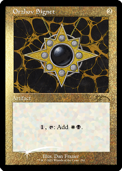 Orzhov Signet (Retro) (Foil Etched) [Secret Lair Drop Series] | GnG Games