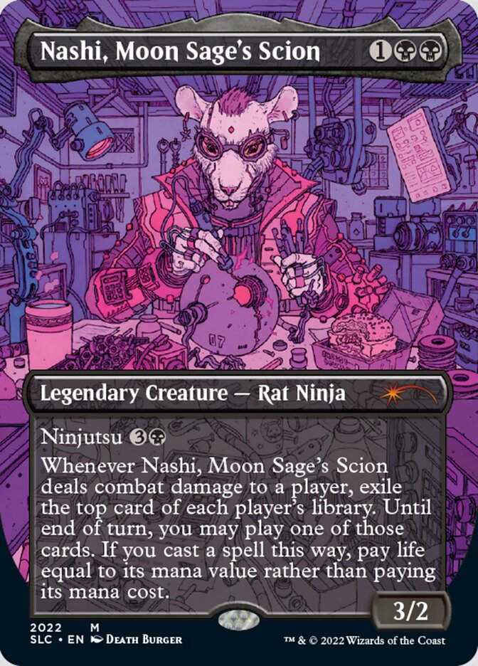 Nashi, Moon Sage's Scion (Borderless) [Secret Lair Countdown Kit] | GnG Games