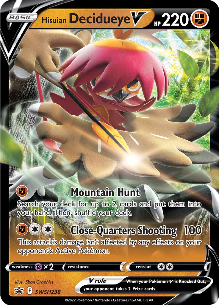 Hisuian Decidueye V (SWSH238) [Sword & Shield: Black Star Promos] | GnG Games