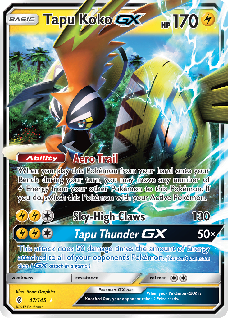 Tapu Koko GX (47/145) [Sun & Moon: Guardians Rising] | GnG Games