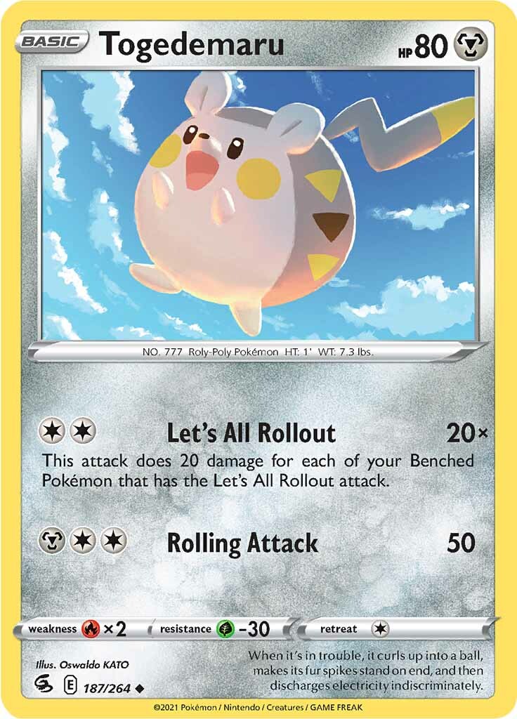 Togedemaru (187/264) [Sword & Shield: Fusion Strike] | GnG Games