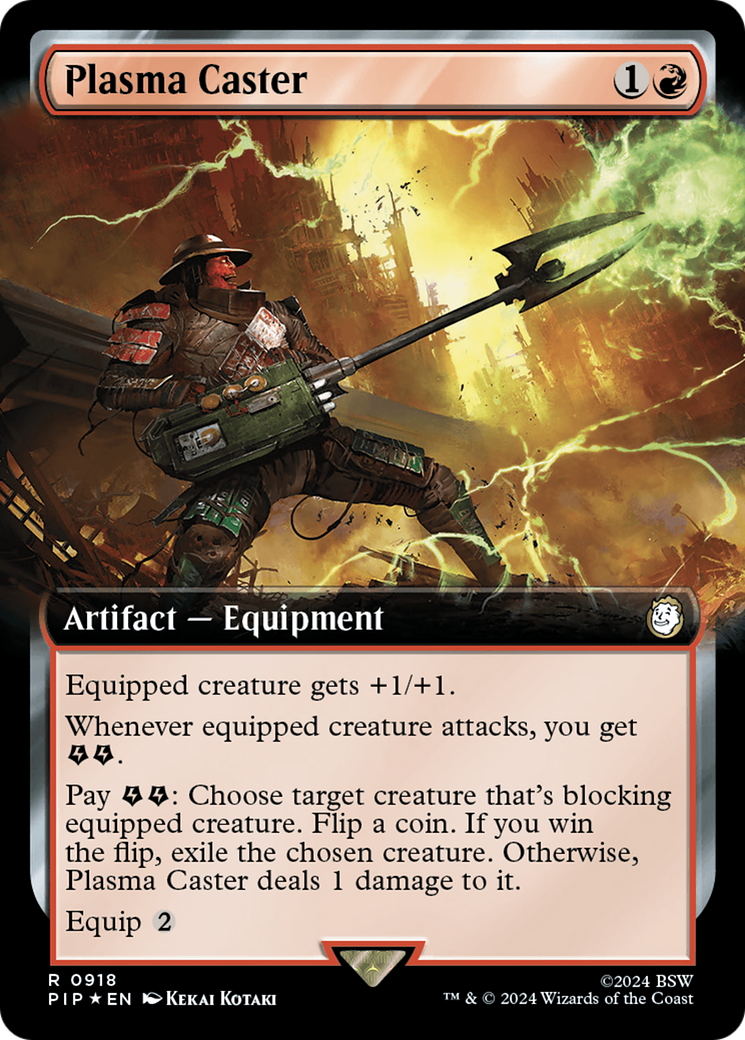 Plasma Caster (Extended Art) (Surge Foil) [Fallout] | GnG Games