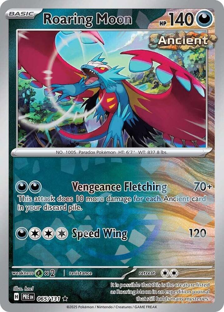 Roaring Moon (065/131) (Poke Ball Pattern) [Scarlet & Violet: Prismatic Evolutions] | GnG Games