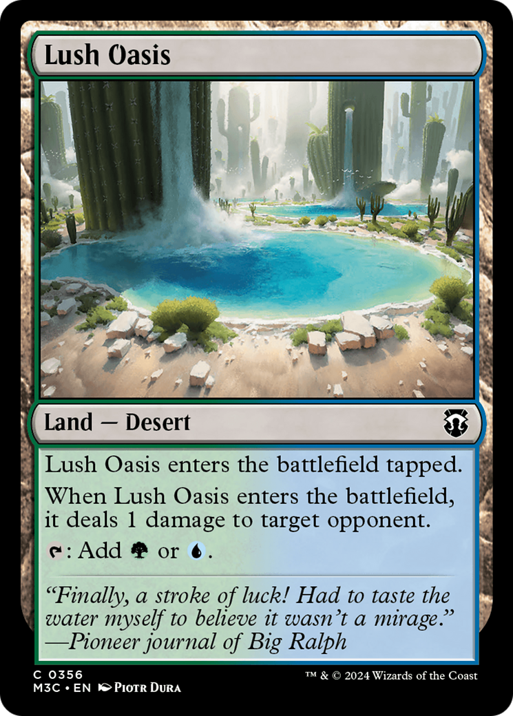 Lush Oasis (Ripple Foil) [Modern Horizons 3 Commander] | GnG Games