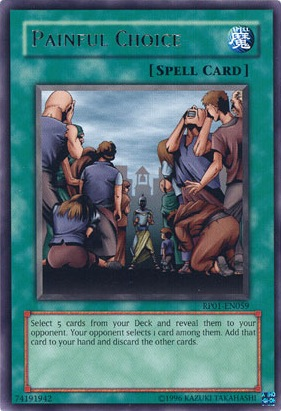 Painful Choice [RP01-EN059] Rare | GnG Games