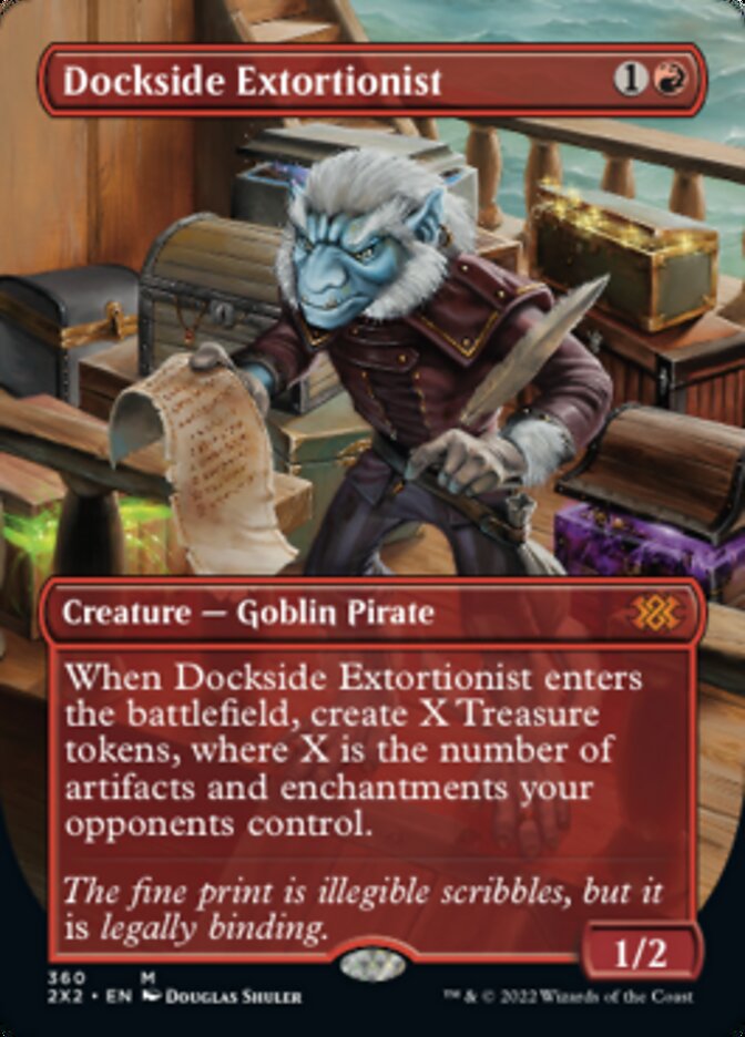 Dockside Extortionist (Borderless Alternate Art) [Double Masters 2022] | GnG Games