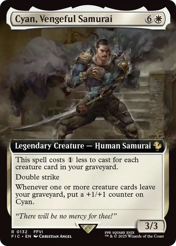 Cyan, Vengeful Samurai (Extended Art) [FINAL FANTASY Commander] | GnG Games