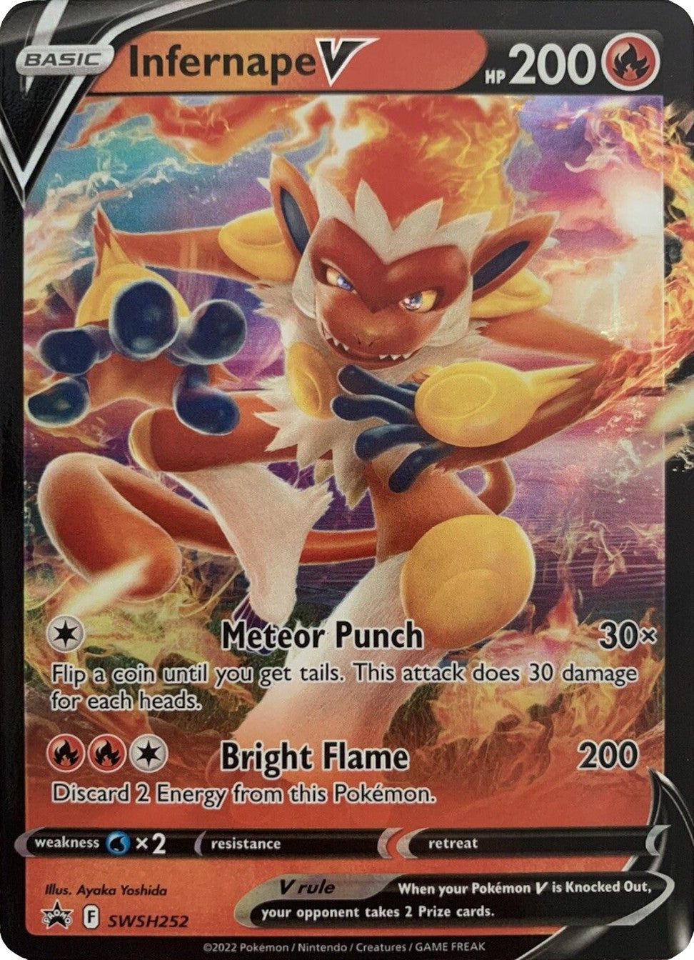 Infernape V (SWSH252) [Sword & Shield: Black Star Promos] | GnG Games