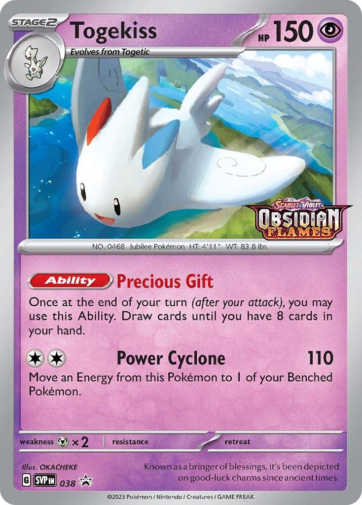 Togekiss (038) (Stamped) [Scarlet & Violet: Black Star Promos] | GnG Games