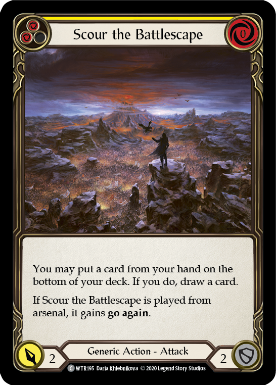 Scour the Battlescape (Yellow) [U-WTR195] (Welcome to Rathe Unlimited)  Unlimited Normal | GnG Games