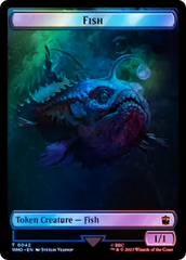 Fish // Alien Salamander Double-Sided Token (Surge Foil) [Doctor Who Tokens] | GnG Games