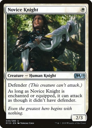 Novice Knight [Core Set 2019] | GnG Games