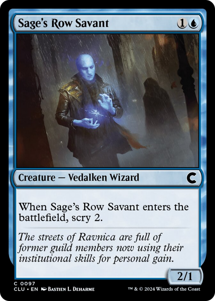 Sage's Row Savant [Ravnica: Clue Edition] | GnG Games