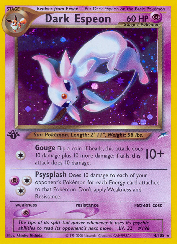 Dark Espeon (4/105) [Neo Destiny 1st Edition] | GnG Games