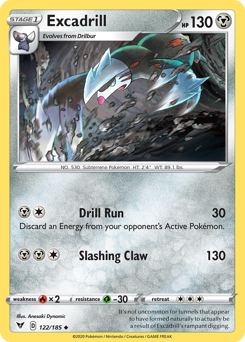 Excadrill (122/185) [Sword & Shield: Vivid Voltage] | GnG Games