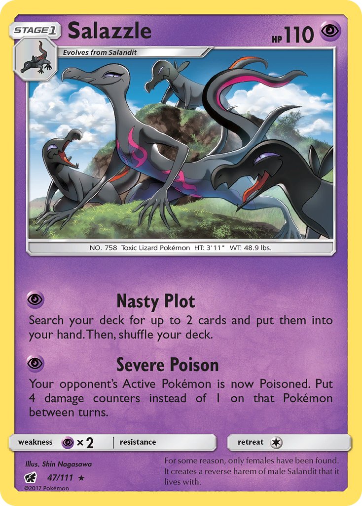 Salazzle (47/111) (Theme Deck Exclusive) [Sun & Moon: Crimson Invasion] | GnG Games