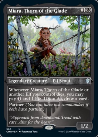 Miara, Thorn of the Glade (Foil Etched) [Commander Legends] | GnG Games