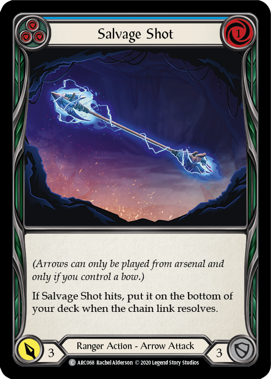 Salvage Shot (Blue) [ARC068] Unlimited Edition Rainbow Foil | GnG Games