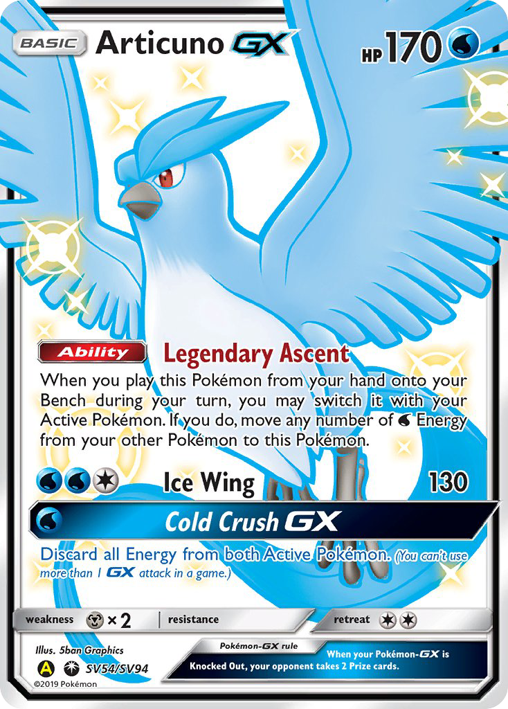 Articuno GX (SV54/SV94) [Sun & Moon: Hidden Fates - Shiny Vault] | GnG Games