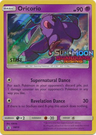 Oricorio (SM19) (Staff Prerelease Promo) [Sun & Moon: Black Star Promos] | GnG Games