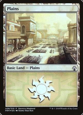 Plains - Boros (A08) [GRN Ravnica Weekend] | GnG Games