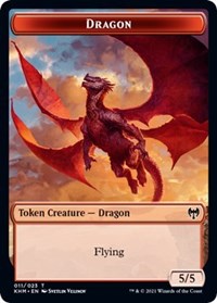 Dragon // Thopter Double-sided Token [Kaldheim Commander Tokens] | GnG Games